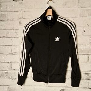Adidas Originals Black Track Jacket Trefoil 3 Stripes XS